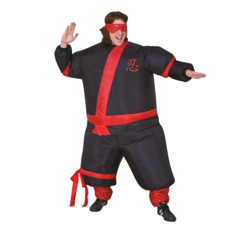 Strój nadmuchiwany kostium Ninja przebranie Samopompujący Wentylowany