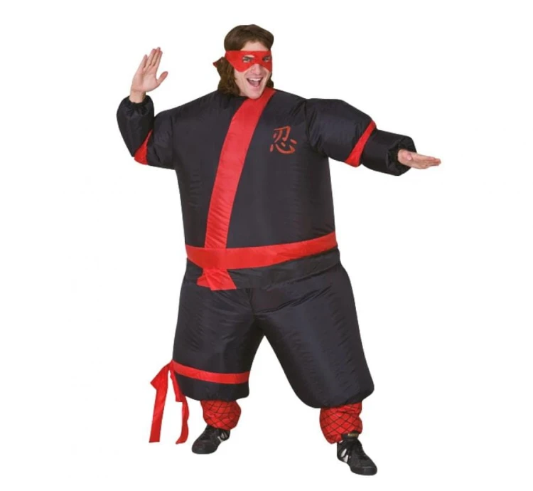 Strój nadmuchiwany kostium Ninja przebranie Samopompujący Wentylowany