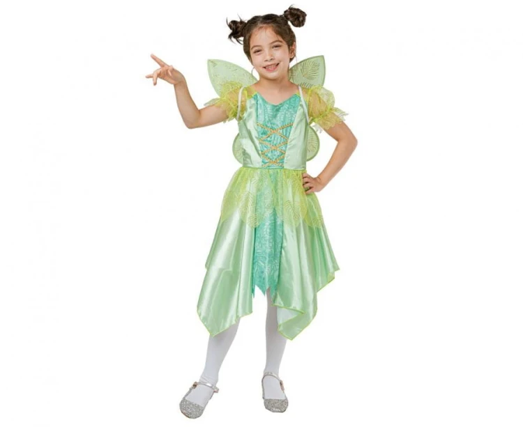 Zestaw dla dzieci Zielona Wróżka Przebranie Strój Kostium rozm. 130/140 cm