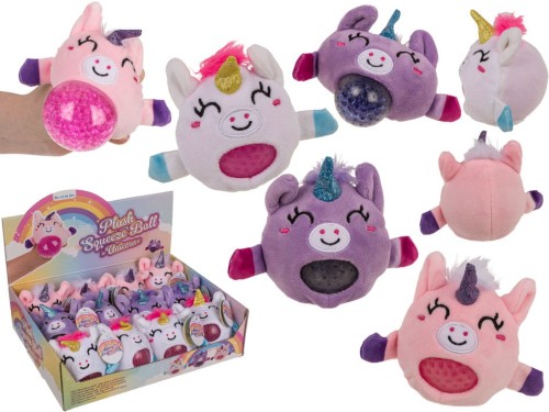 Pluszowa Piłka Antystresowa Jednorożec Magiczne Ugniatanie Gniotek mix  (1).jpg