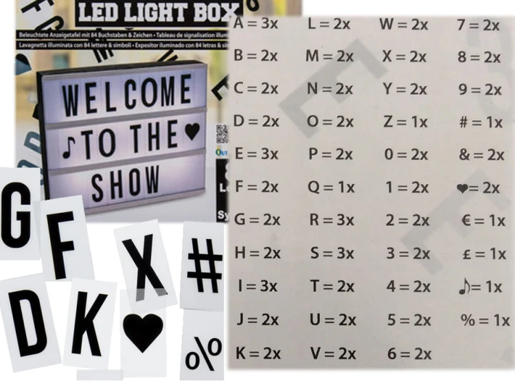 PODŚWIETLANA TABLICA LED A4 CINEMA LIGHTBOX 60 LITER 2