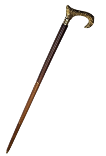 Drewniana Składana Laska ze Złotą Rączką – Klasyczna Elegancja i Styl  (1).png
