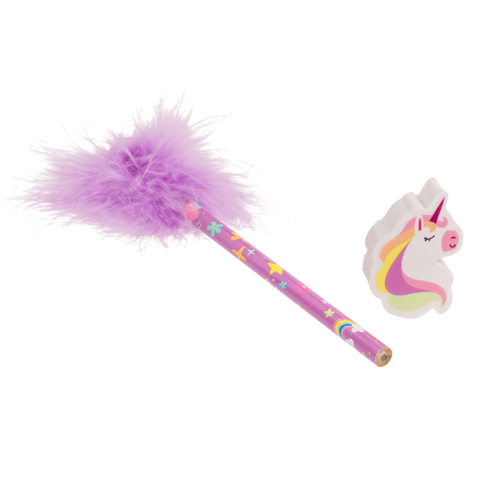Ołówek z Gumką Puszysty Jednorożec Magiczne Notatki bajeczny  (2).png
