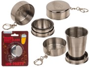 Składany Kieliszek Metalowy przenośny w formie Breloka podręczny  (1).jpg