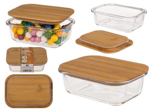 Szklany Pojemnik z Bambusową Pokrywką na żywność Kuchenny  (1).jpg