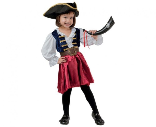 Zestaw dla dzieci Morska Piratka Przebranie Strój Kostium rozm. 92/104 cm