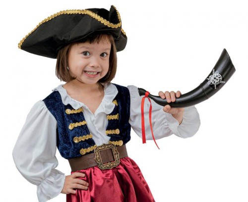 Zestaw dla dzieci Morska Piratka Przebranie Strój Kostium rozm. 92/104 cm