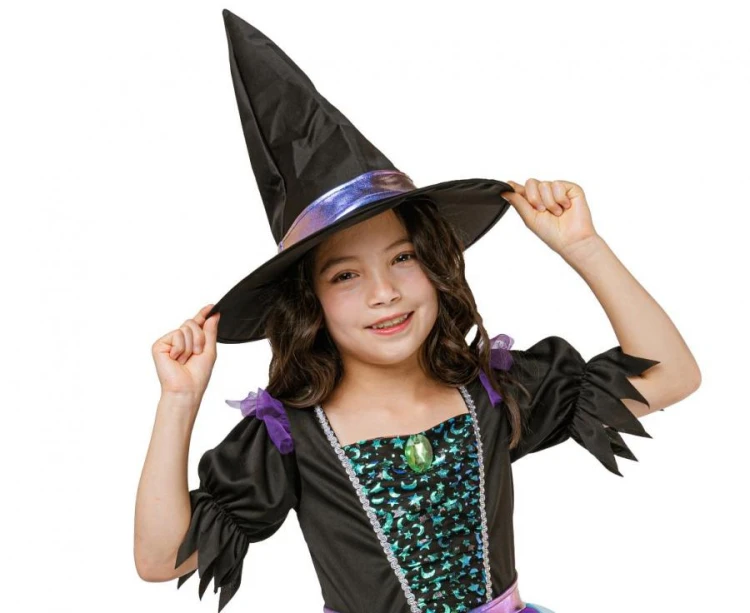 Zestaw dla dzieci Gwiezdna Czarownica Przebranie Strój rozm. 120/130 cm