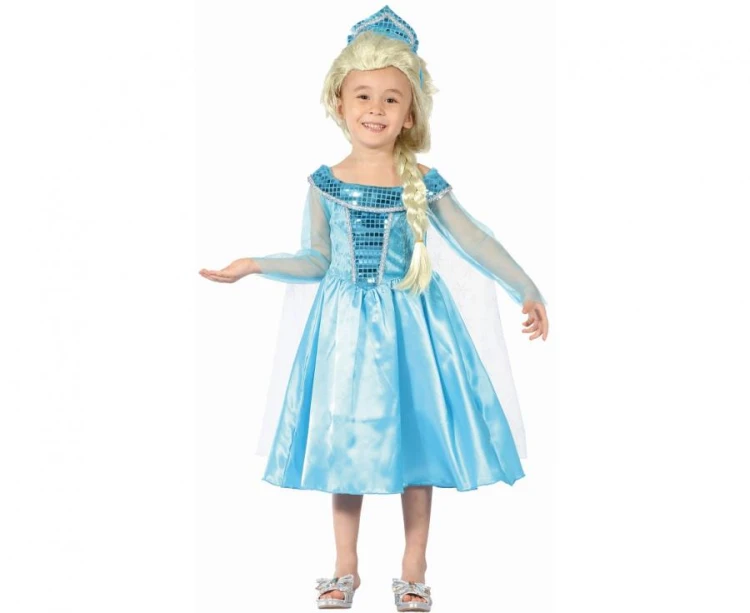 Zestaw dla dzieci Niebieska Księżniczka Przebranie Strój rozm. 92/104 cm