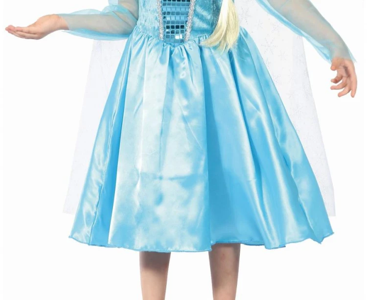 Zestaw dla dzieci Niebieska Księżniczka Przebranie Strój rozm. 92/104 cm