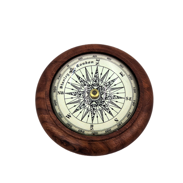 Kompas Soczewkowy w Drewnianej Obudowie Klasyka Styl Retro dekoracja  (1).png