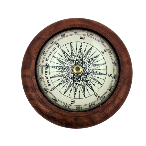 Kompas Soczewkowy w Drewnianej Obudowie Klasyka Styl Retro dekoracja  (2).png