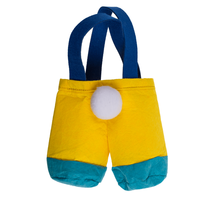 Filcowa Torba na Zbieranie Słodyczy Spodenki Zajączka Wielkanoc  (1).png
