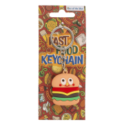 Brelok Fast Food breloczek metalowy Frytki Burger Hotdog Pizza mix brylok  (3).png