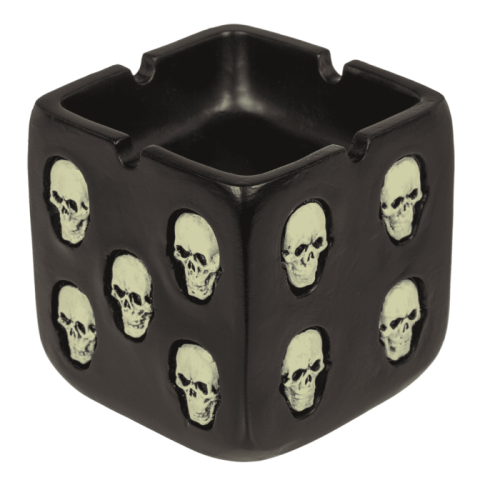 Popielniczka Czaszka Świecąca Groza w Ciemności fluorescencyjna  (1).png