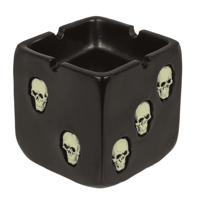Popielniczka Czaszka Świecąca Groza w Ciemności fluorescencyjna  (3).png