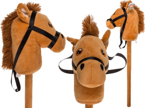 Hobby Horse Brązowy Koń 75 cm Głowa konia na Kiju Patyku zabawka dzieci  (1).jpg
