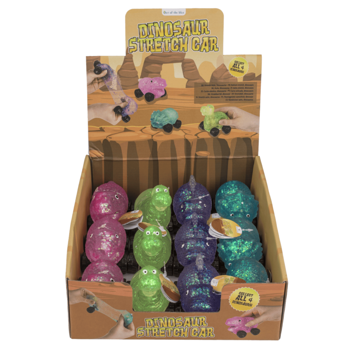 Rozciągliwy Dinozaur na Kółkach Zabawka Sensoryczna jeżdżący Gniotek  (1).png