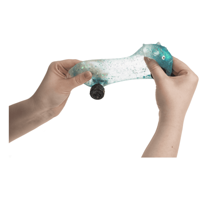 Rozciągliwy Dinozaur na Kółkach Zabawka Sensoryczna jeżdżący Gniotek  (8).png