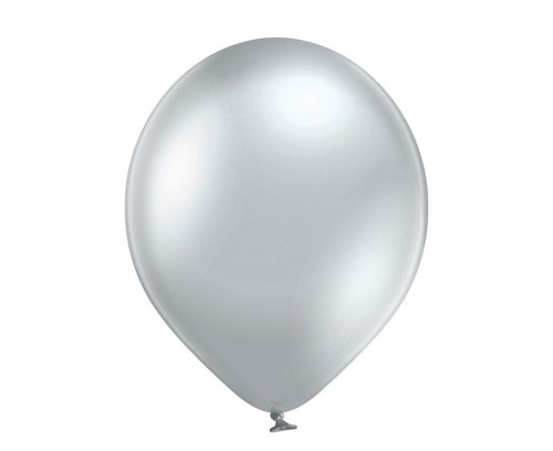Balony chromowane Srebrne 30 cm lateksowe 100 szt. 12" Belbal