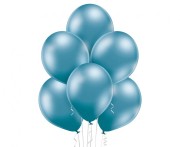 Balony chromowane Niebieskie 30 cm lateksowe 100 szt. 12" Belbal