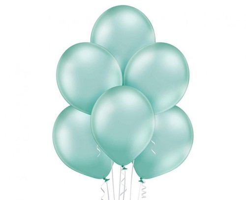 Balony chromowane Zielone 30 cm lateksowe 100 szt. 12" Belbal