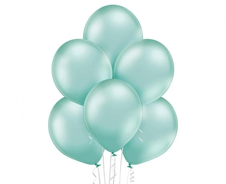 Balony chromowane Zielone 30 cm lateksowe 100 szt. 12" Belbal
