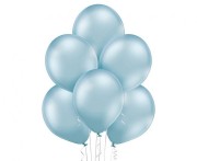 Balony chromowane Jasnoniebieskie 30 cm lateksowe 100 szt. 12" Lustro