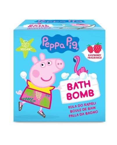 Świnka Peppa Musująca Kula do Kąpieli dla dzieci Malina 165 g .jpg