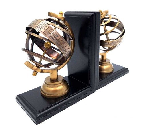 Podpórki do Książek Astrolabia na Drewnianej Podstawie dekoracyjne  (1).jpg