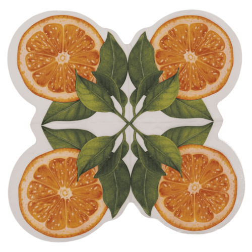 Serwetki Papierowe w Kształcie Pomarańczy – Dekoracja na Stół 31x31cm 12szt  (1).png