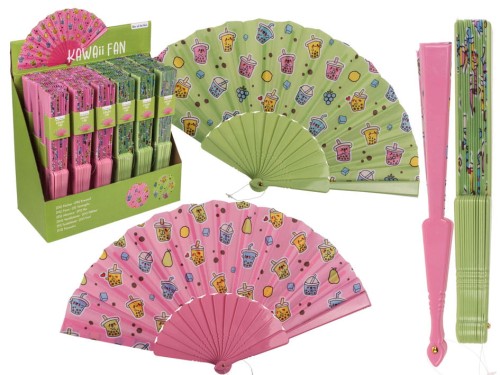 Plastikowy Wachlarz Bubble Tea Ochłoda na Gorące Dni wachlarzyk mix kolorów  (1).jpg