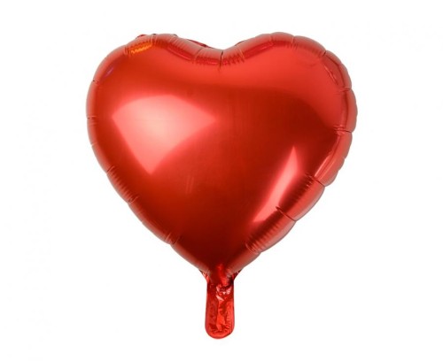 Balony foliowe Serce czerwone  18" duże 46cm Zestaw 100 szt.