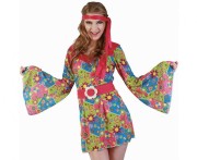 Zestaw dla dorosłych Kwiecista Hipiska Przebranie Strój Kostium rozm. S