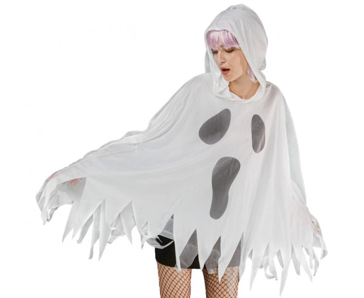 Ponczo dla dorosłych Duch Przebranie Strój Kostium rozm. M