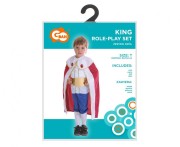 Zestaw dla dzieci Król Przebranie Strój Kostium rozm. 92/104 cm