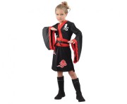 Zestaw dla dzieci Wojowniczka Ninja Przebranie Strój rozm. 120/130 cm