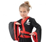 Zestaw dla dzieci Wojowniczka Ninja Przebranie Strój rozm. 120/130 cm