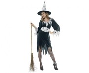 Zestaw dla dorosłych Jasna Czarownica Przebranie Strój Kostium rozm. S