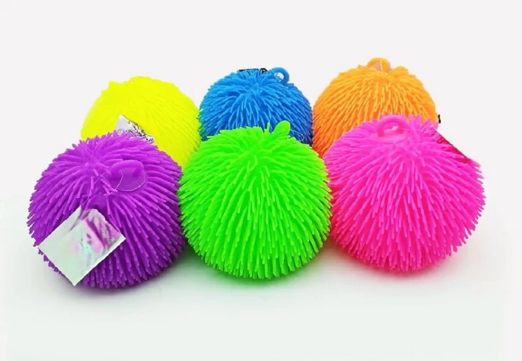 Puszysta Piłka Gumowa XXL 23cm mix kolorów Śmieszna Antystresowa  (1).jpg