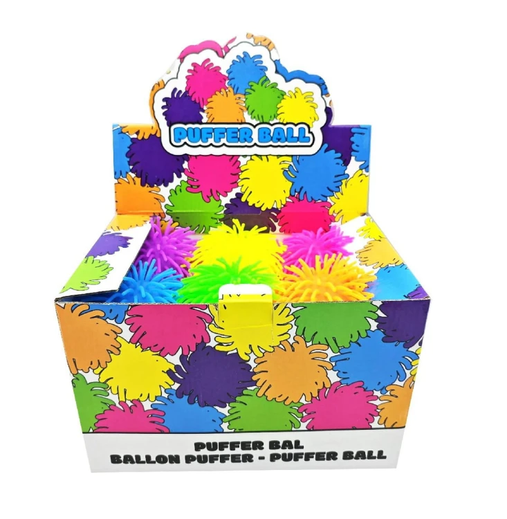 Puszysta Piłka Gumowa 15 cm mix kolorów Śmieszna Antystresowa  (2).jpg