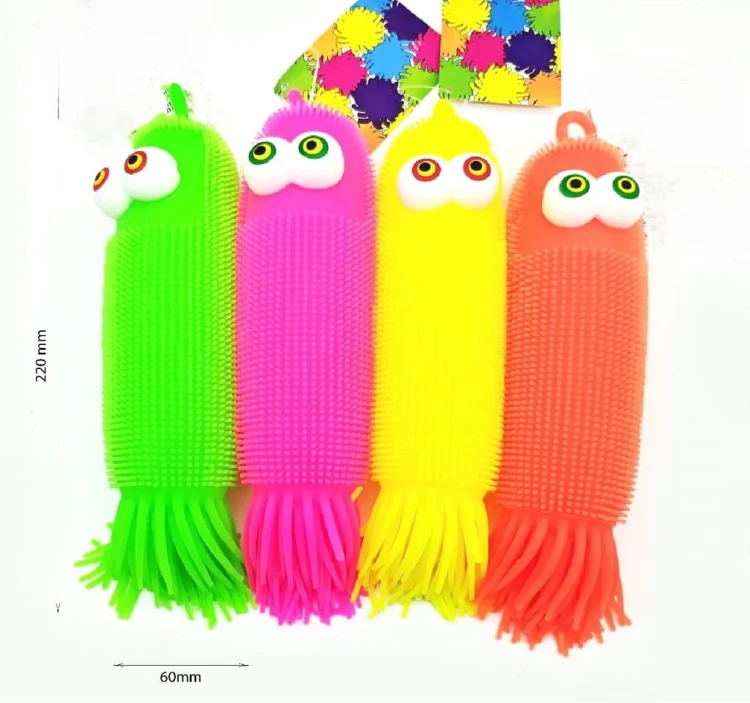 Puszysta Ośmiornica z Oczami gumowa Antystresowa Rozciągliwa Zabawka  (1).jpg