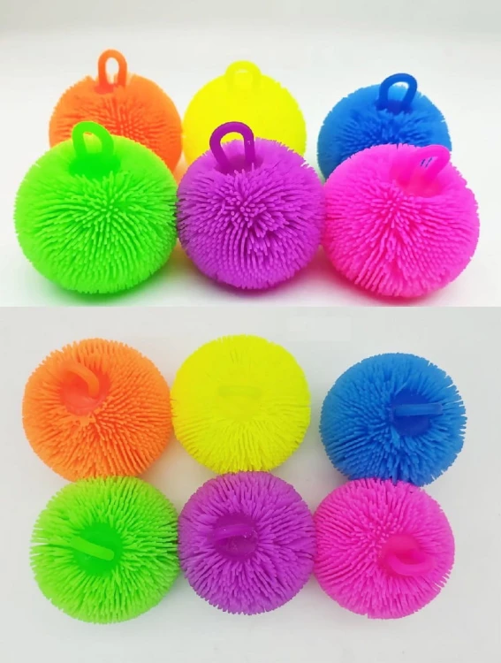 Puszysta Piłka Gumowa 8 cm do rozciągania Antystresowa Gniotek  (3).jpg