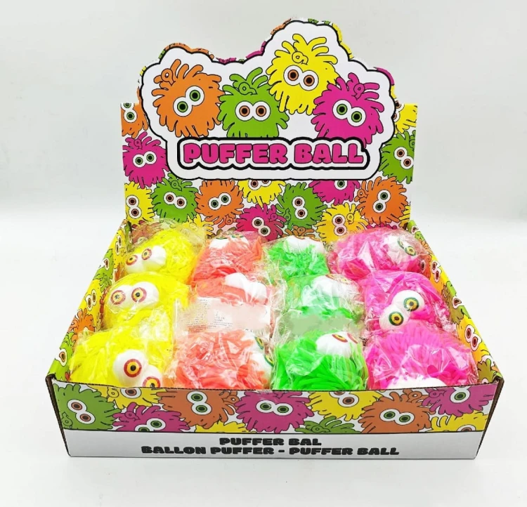 Puszysta Piłka Gumowa z Oczami 10 cm do rozciągania Antystresowa Gniotek  (2).jpg