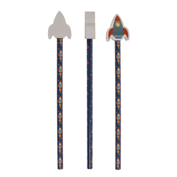 Kosmiczny Ołówek z Gumką Astronauta i Rakieta Kosmiczny  (3).png