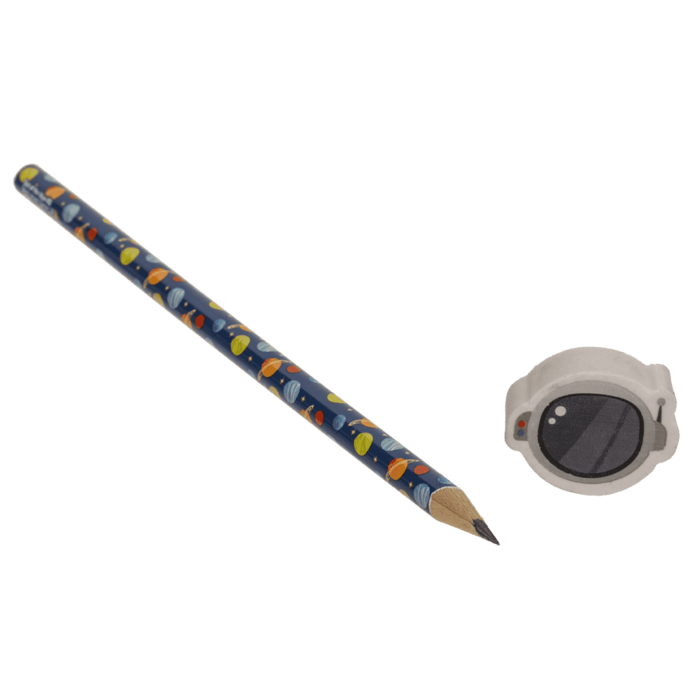 Kosmiczny Ołówek z Gumką Astronauta i Rakieta Kosmiczny  (4).png