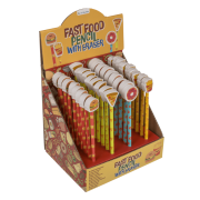 Ołówek z Gumką Fast Food  mix hamburger frytki pizza donut  (1).png