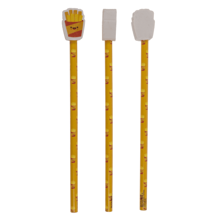 Ołówek z Gumką Fast Food  mix hamburger frytki pizza donut  (4).png
