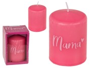 Świeca Mama zapachowa Różowa zapach delikatny świeczka Prezent  (1).jpg