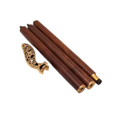 Składana Drewniana Laska inwalidzka Zdobiona Rączka Stylowa Klasa 91.5cm  (2).png